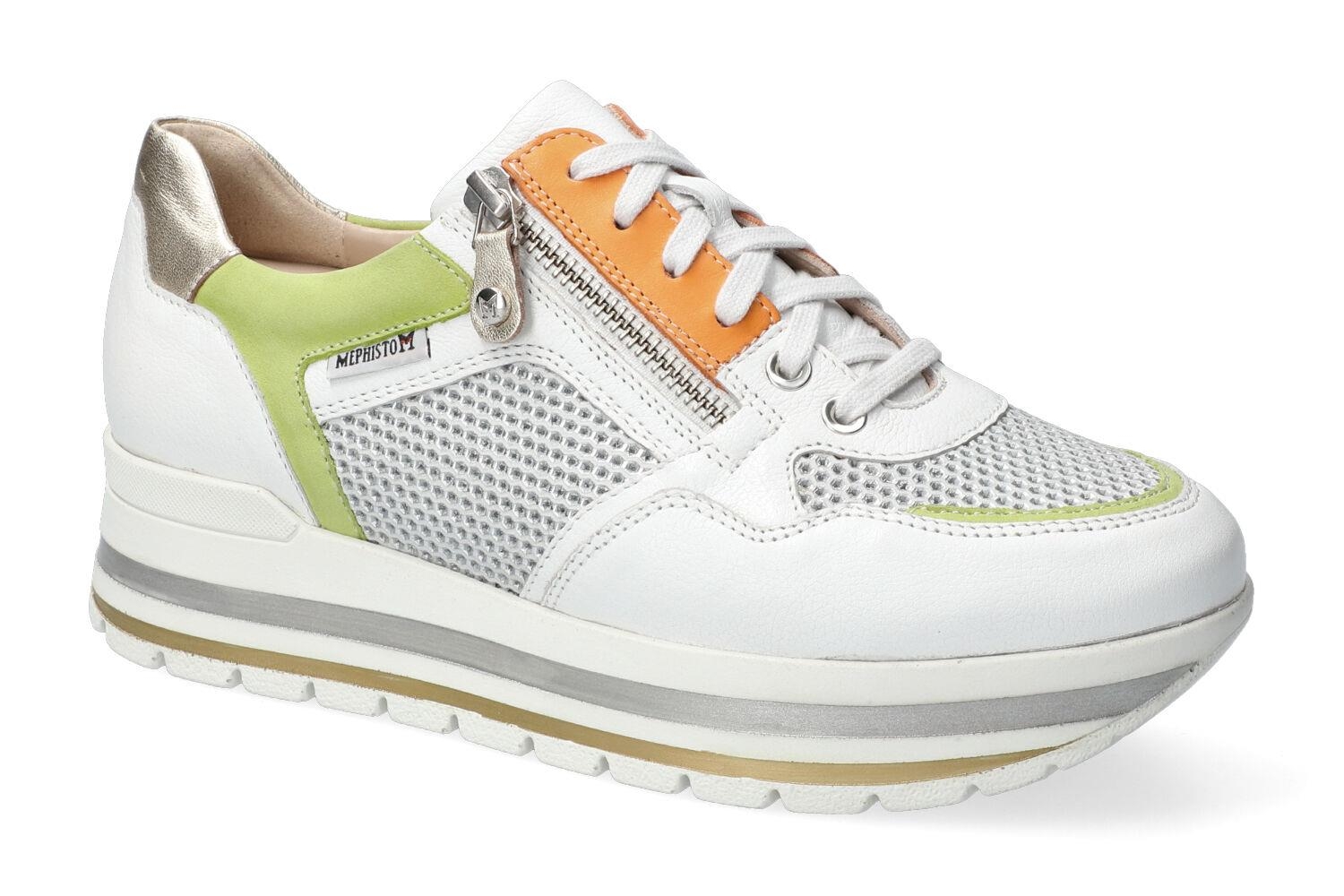 Mephisto shop Lacets Femme modele Panthea Blanc multi Chaussures confortables